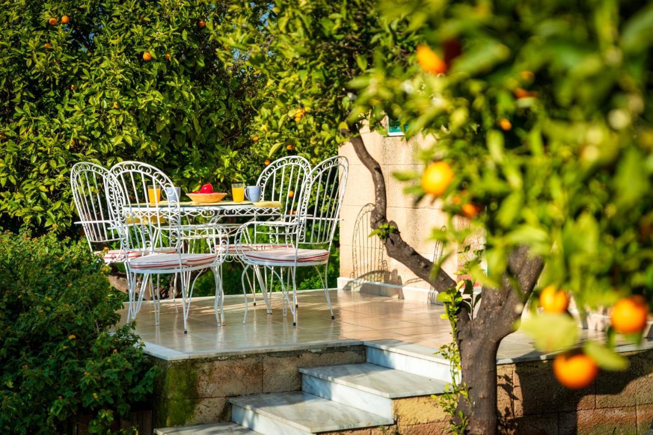 The Tower With The Orange Tree Garden Villa Ialysos  Dış mekan fotoğraf